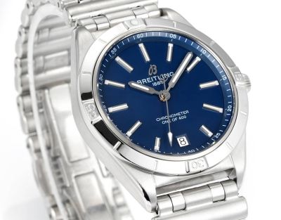 Swiss Breitling Chronomat Automatic 36  2824 Movement Steel Blue Dial Watch